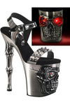 Pleaser Rapture 812-LT Pewter Shoes | Angel Clothing