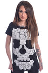 Cupcake Cult Cat Skull T-Shirt (L) | Angel Clothing