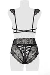 Grey Velvet Lingerie Set | Angel Clothing