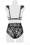 Grey Velvet Lingerie Set | Angel Clothing