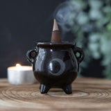 Mystical Moon Cauldron Ceramic Incense Holder | Angel Clothing