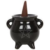 Pentragram Cauldron Ceramic Incense Holder | Angel Clothing