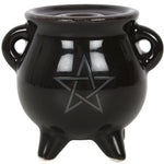 Pentragram Cauldron Ceramic Incense Holder | Angel Clothing