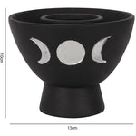 Triple Moon Incense Bowl | Angel Clothing