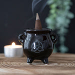 Triquetra Cauldron Ceramic Incense Holder | Angel Clothing